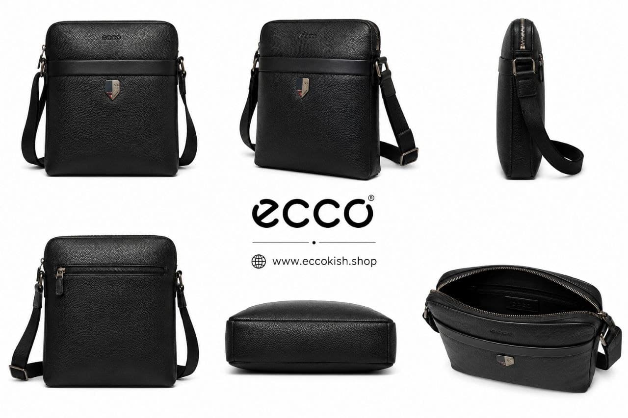 ecco shower bag leatherکیف دوشی چرمی — تصویر ۴