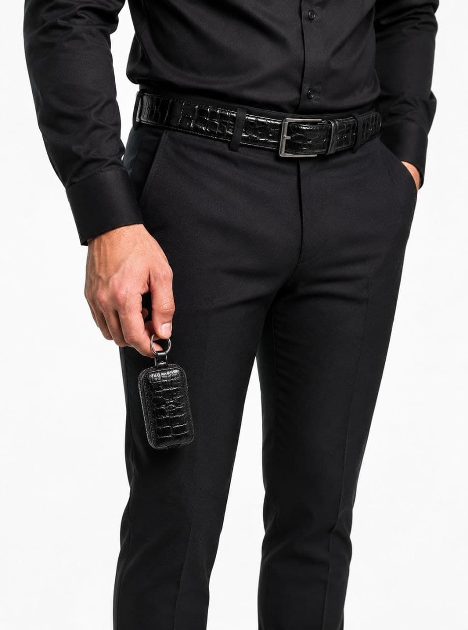 key holder&Belt جاکلیدی چرمی وکمربند — تصویر ۲