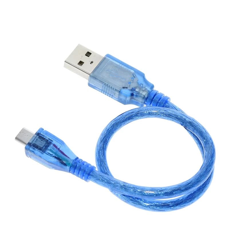 کابل شیلددار USB A TO MINI USB با طول 30 سانت