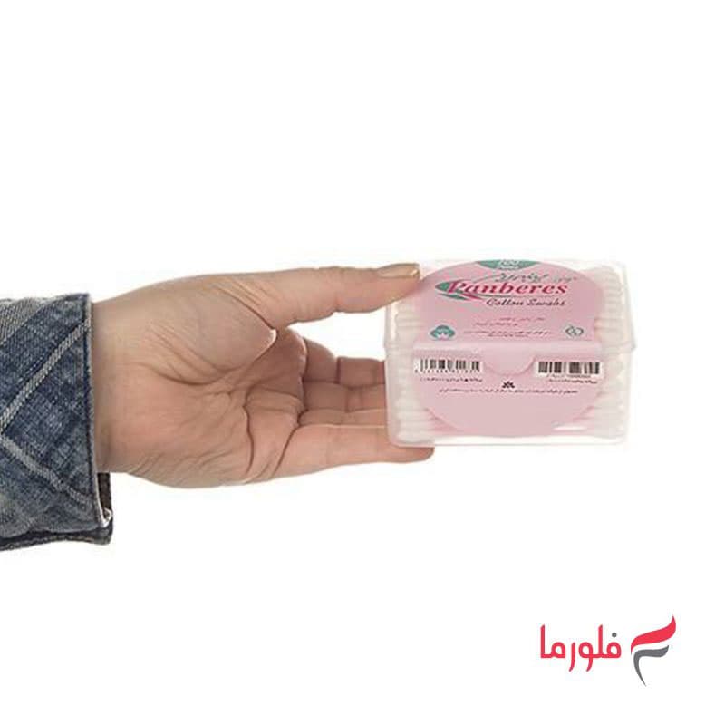 گوش پاک کن پنبه ریز مکعبی 100 عددی — تصویر ۳