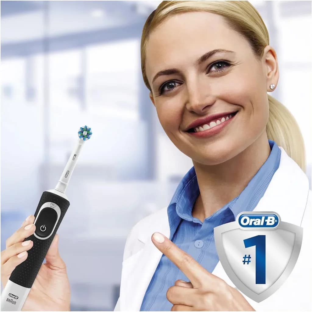 مسواک برقی اورال بی مدل Vitality D100 مشکی — تصویر ۳