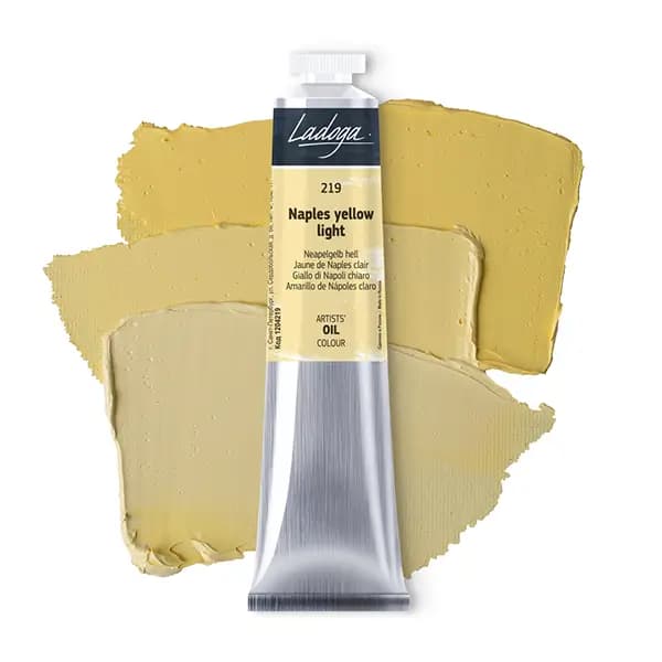 رنگ روغن سنت پترزبورگ (لادوگا) رنگ 219 Naples yellow light — تصویر ۲
