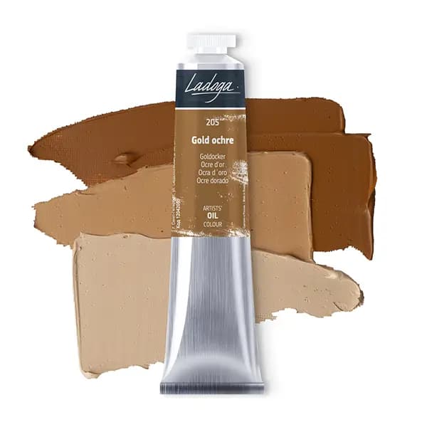 رنگ روغن سنت پترزبورگ (لادوگا) رنگ 205 Gold ochre — تصویر ۵