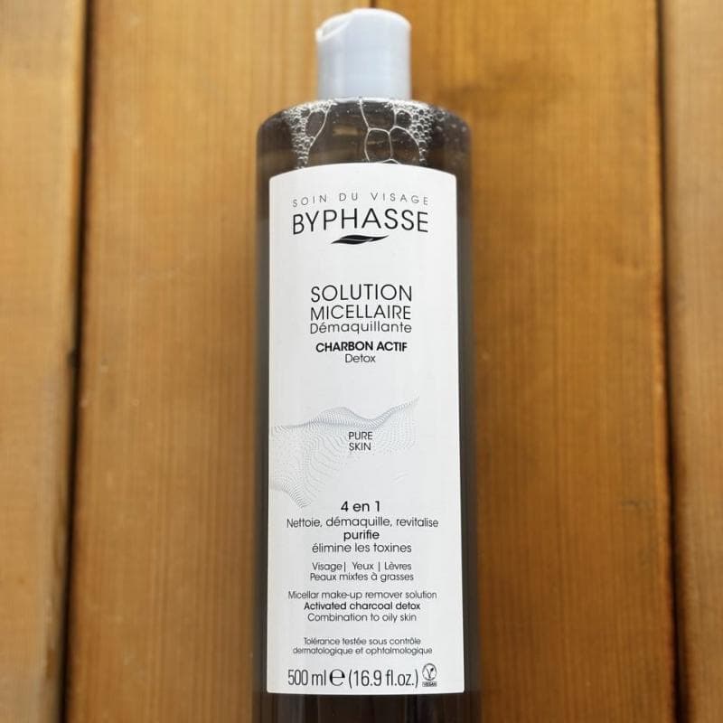 میسلار واتر عصاره زغال بایفاس مدل Byphasse PURE SKIN — تصویر ۲