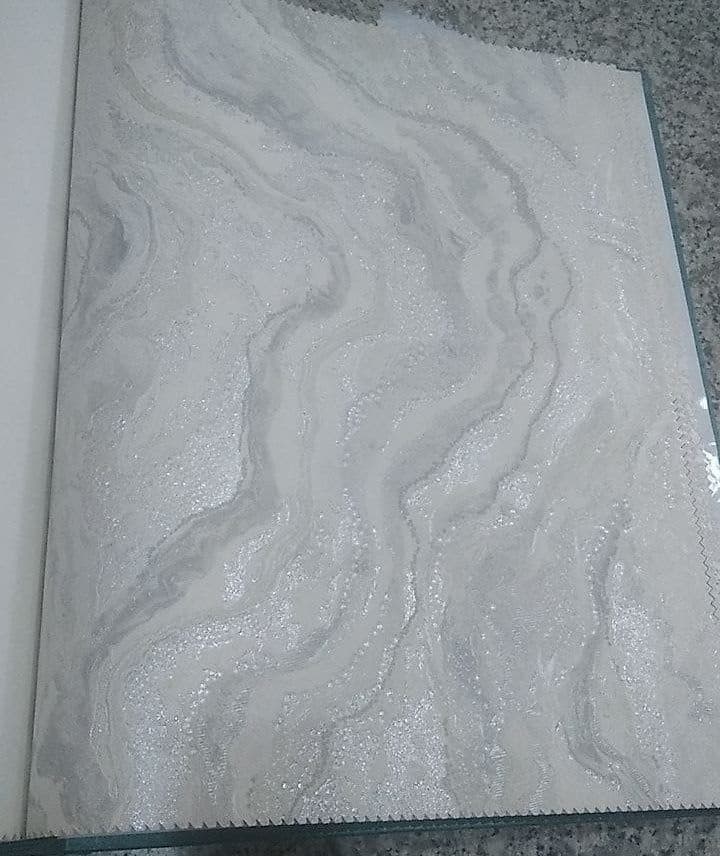 کاغذدیواری سنگ مرمر سفید طوسی خاکستری روشن کد ۱۰۲۹