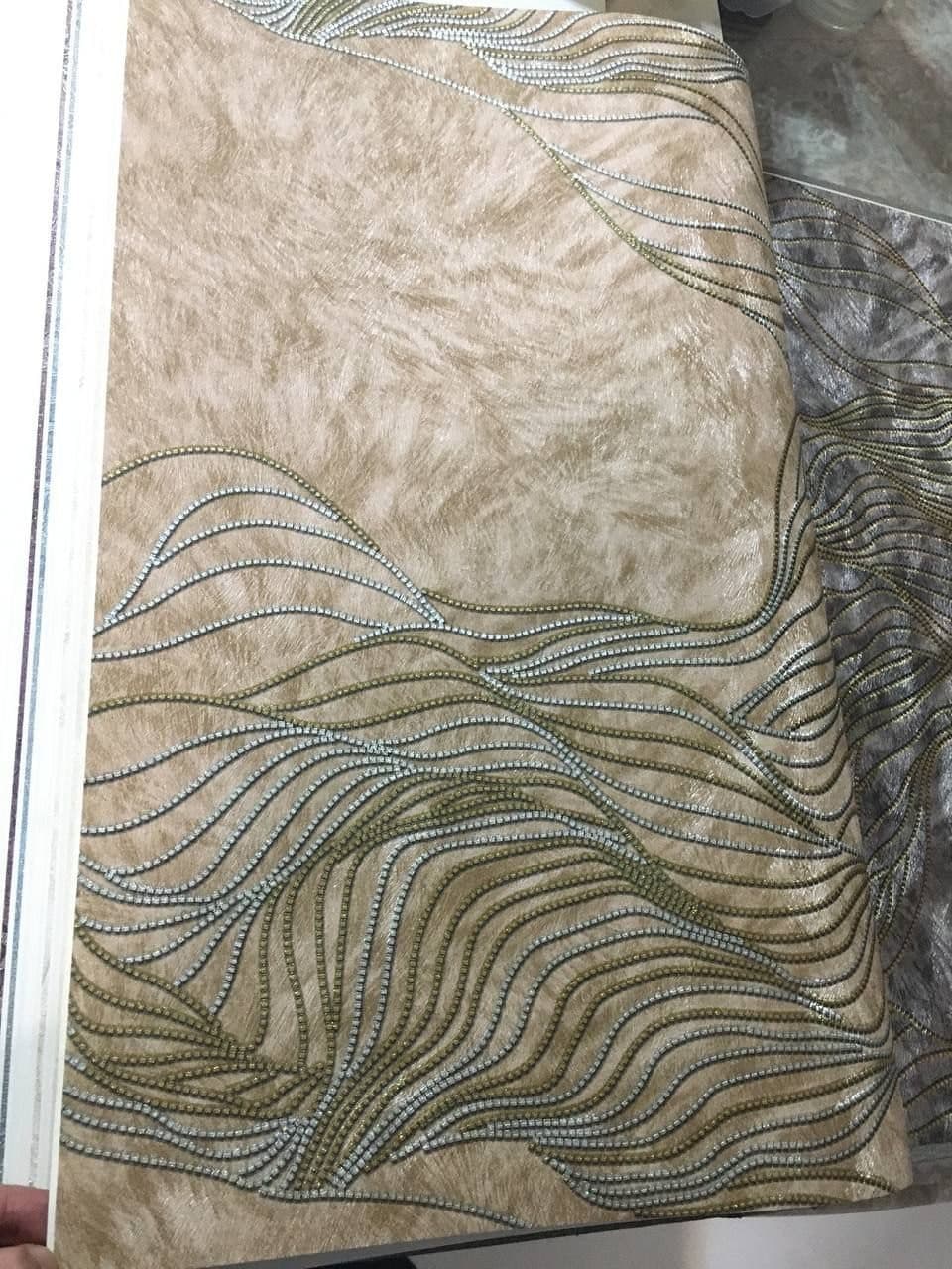 کاغذدیواری مدرن خاص قهوه ای نسکافه ای