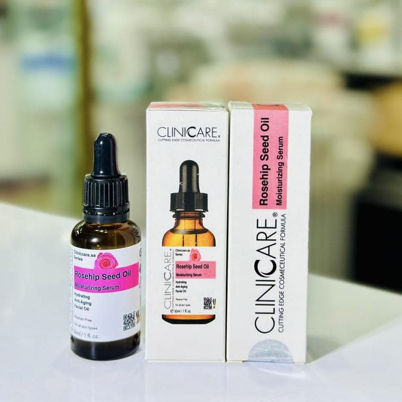 سرم روغن دانه گل رز کلینیکر (CLINICARE Rosehip Seed Oil Serum) — تصویر ۷