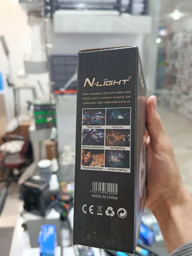پروژکتور شارژی خورشیدی N-LIGHT مدل K:200 — تصویر ۴