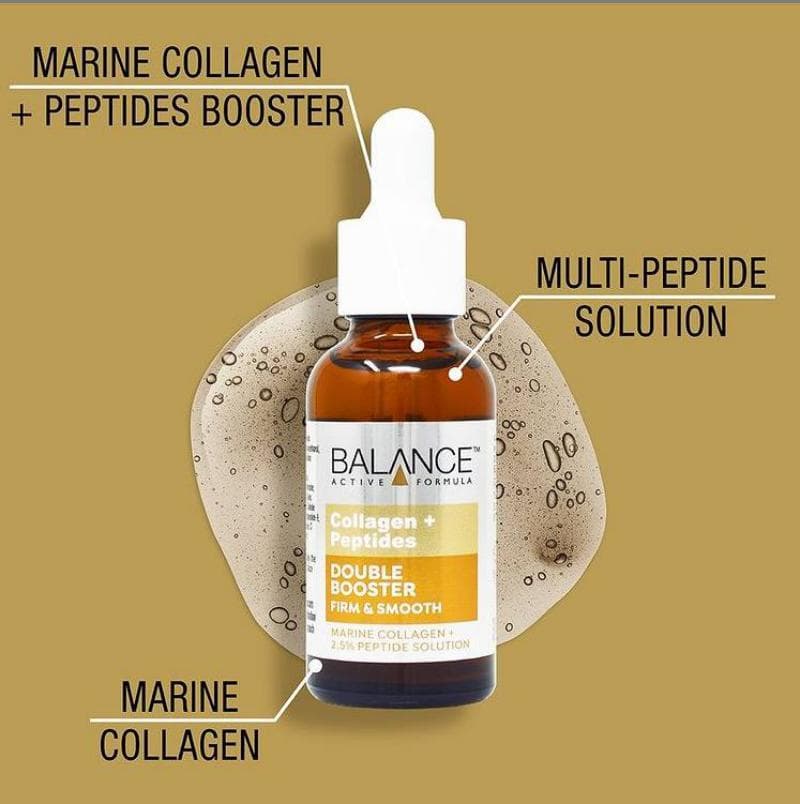 سرم دابل بوستر کلاژن و پپتیدها بالانس (Balance Collagen & Peptides Double Booster Serum) — تصویر ۹