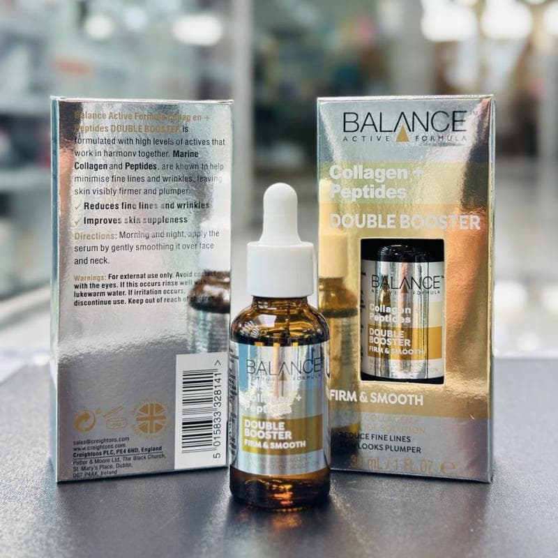 سرم دابل بوستر کلاژن و پپتیدها بالانس (Balance Collagen & Peptides Double Booster Serum) — تصویر ۵