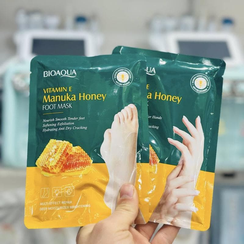 ماسک ورقه‌ای دست و پا ویتامین E و عسل بیواکوا BIOAQUA