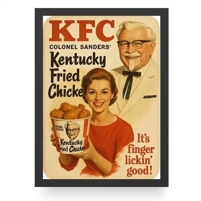 تابلو وینتیج طرح KFC — تصویر ۲