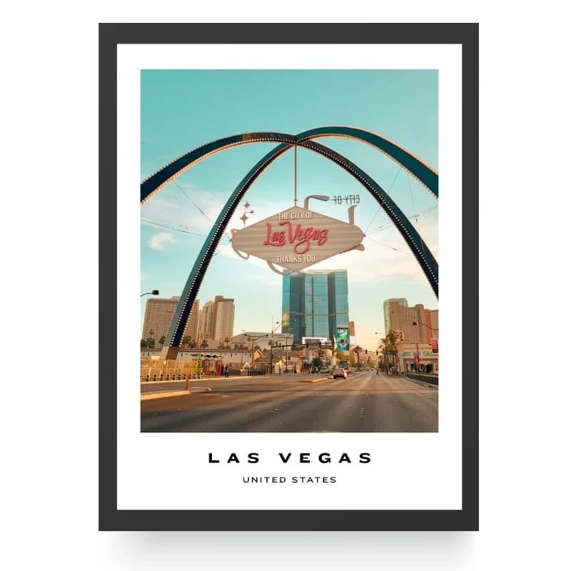 تابلو دکوراتیو طرح شهر Las Vegas — تصویر ۳