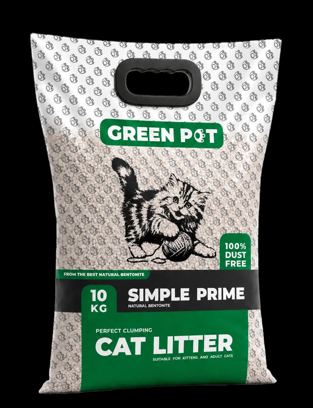 خاک گربه گرین پِت پرایم ساده 10 کیلویی