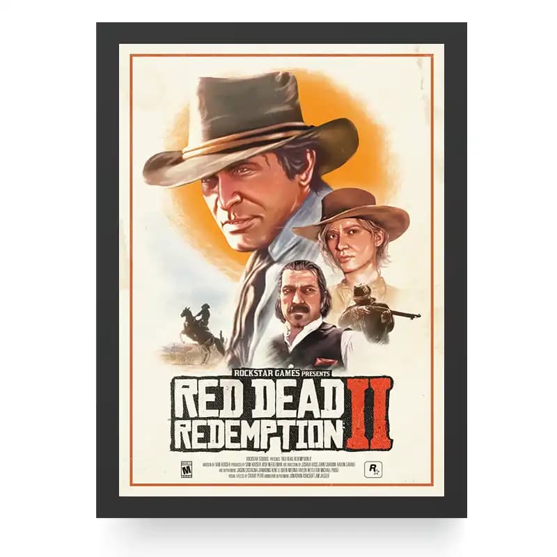 تابلو گیمینگ طرح بازی Red Dead 2