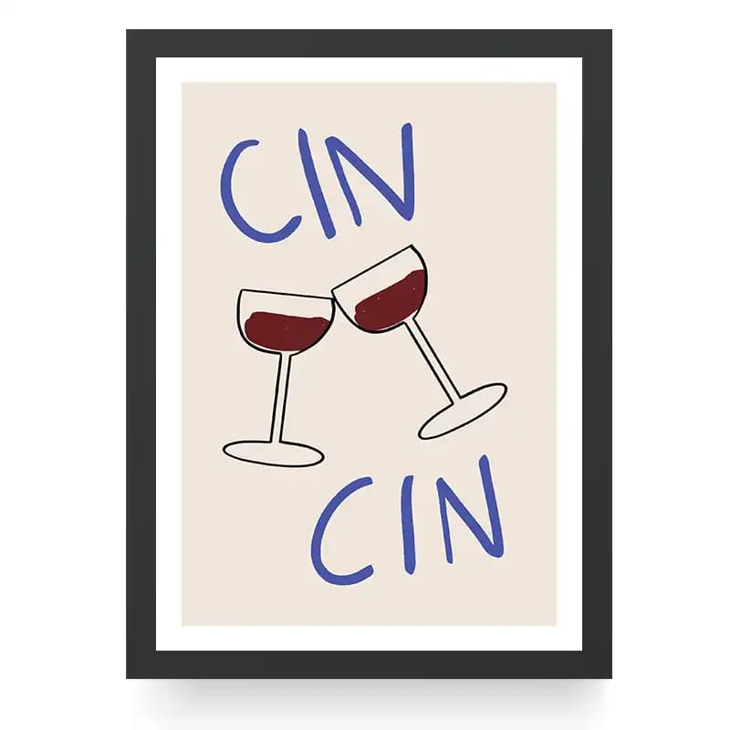 تابلو فانتزی برای کافه طرح Cin Cin