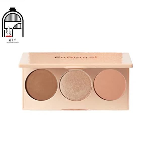 پالت 3 در 1 رژگونه هایلایتر کانتور فارماسی — تصویر ۵