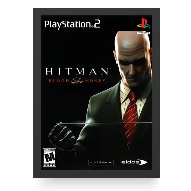 تابلو گیمینگ طرح کاور بازی Hitman Blood Money