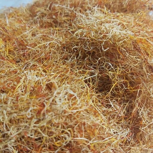 ریشه سفید زعفران یک کیلو و 500 گرم با ظرف فلزی خاتم