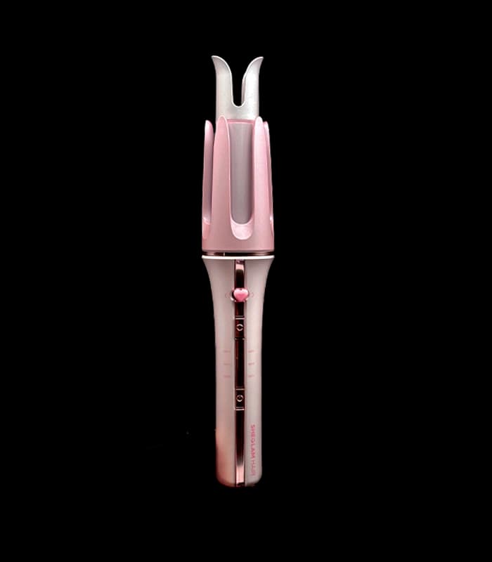 فر کننده مو شیگلم (کرلی) سایز ۲۵ رنگ صورتی طرح جدید ( uk plug )