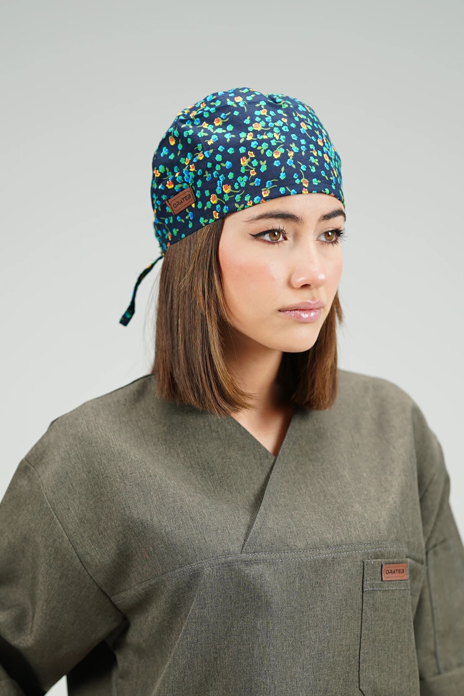 کلاه جراحی ساده طرح دار کد 5