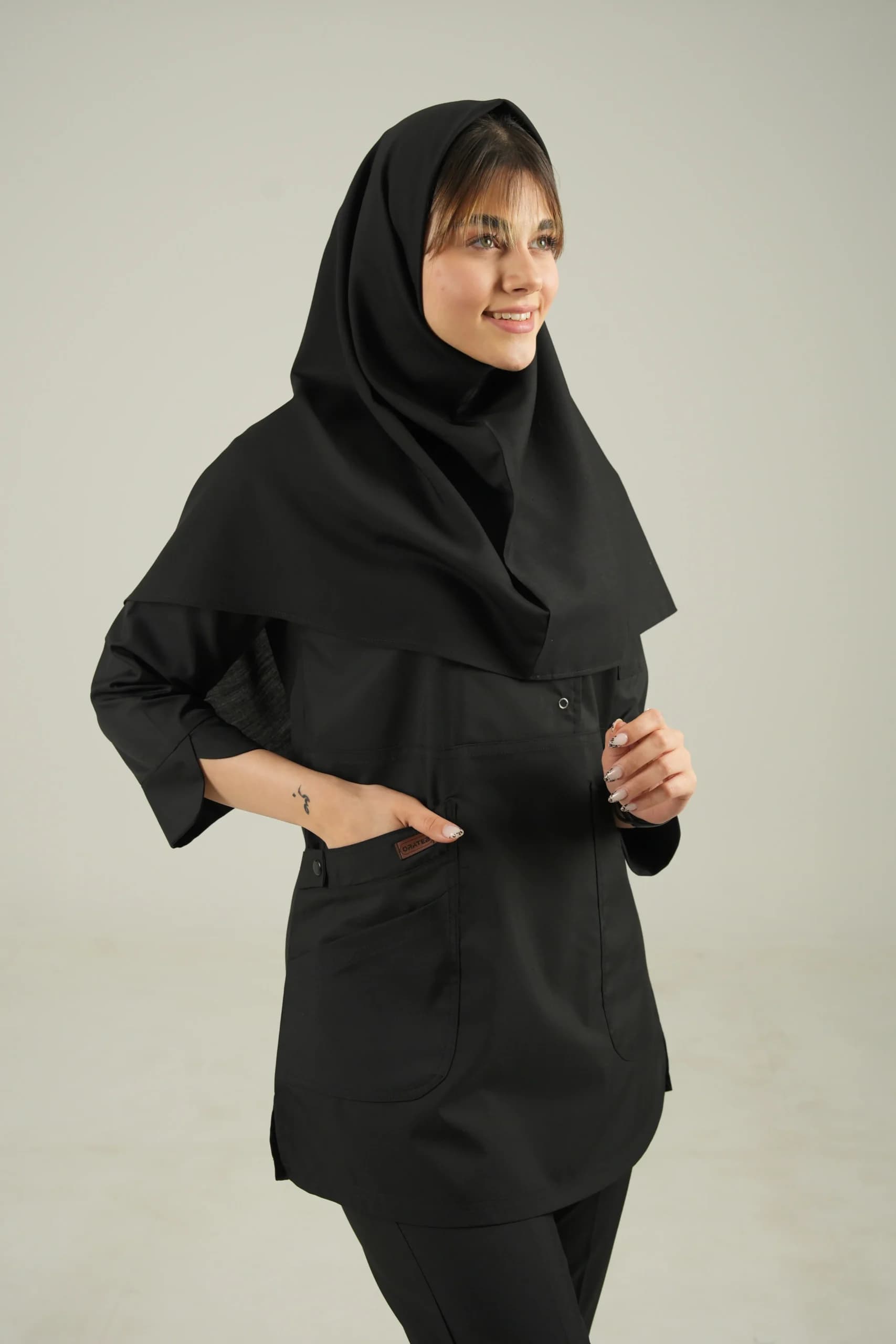 مقنعه نخی مشکی — تصویر ۱۱