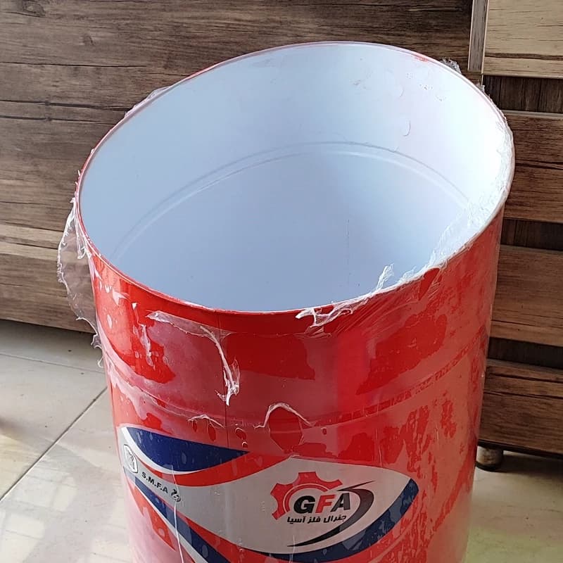 سطل حبوباتی فلزی و خشکبار رنگی متوسط — تصویر ۳