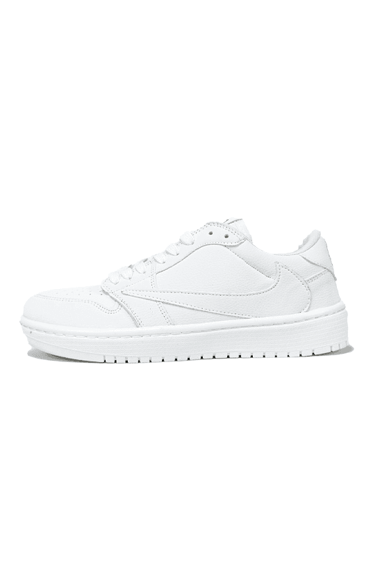 کفش روزمره زنانه و مردانه نایک Air Jordan 1 Low Travis White Party سفید