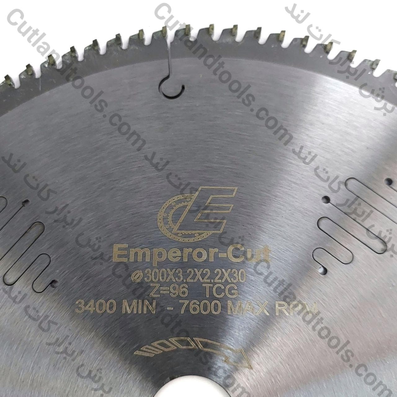 صفحه برش الماسه آلومینیوم بر و PVC بر امپرور EMPEROR 300×3.2×2.2x30x96T — تصویر ۵