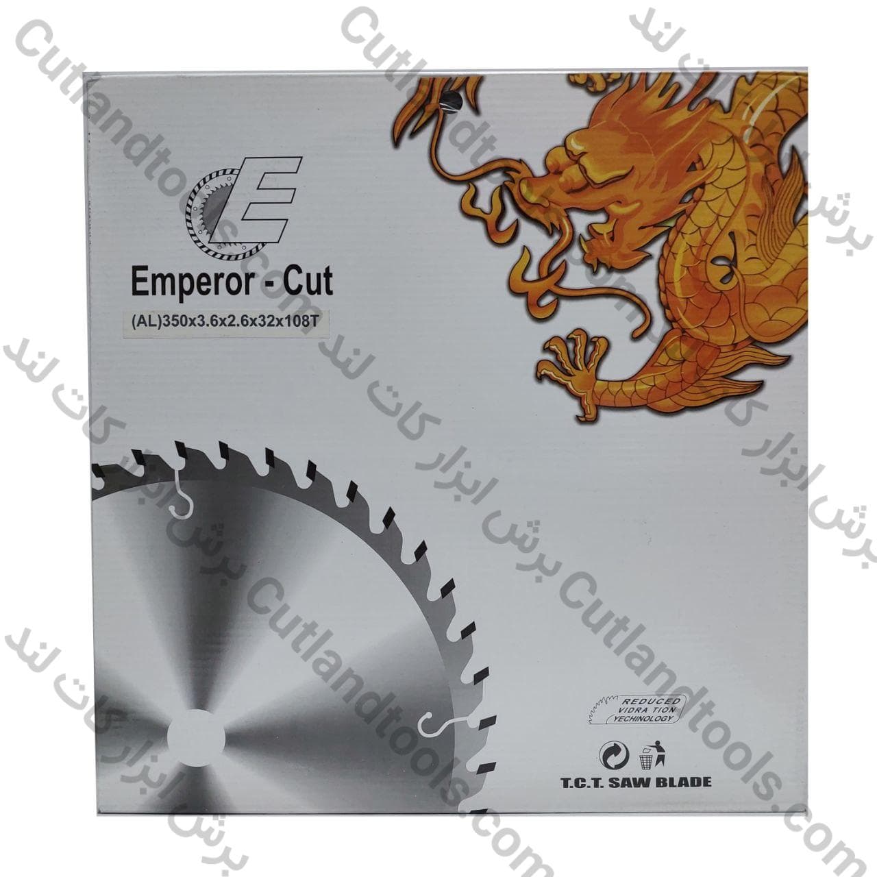 صفحه برش الماسه آلومینیوم بر و PVC بر امپرور EMPEROR 350×3.6×2.6x32x108T — تصویر ۳