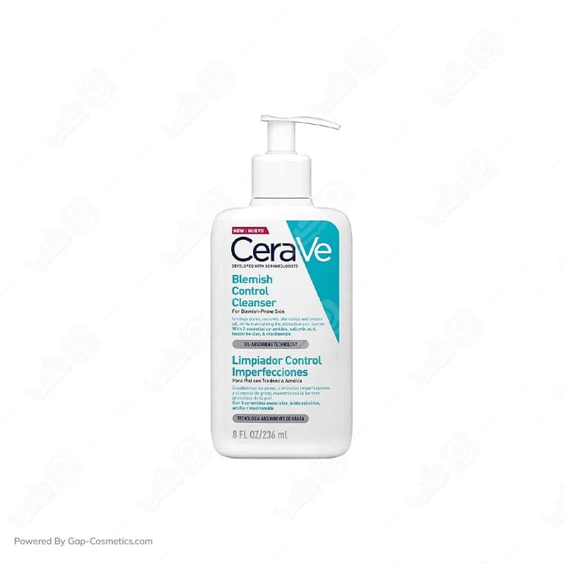 ژل شستشوی ضد لک سراوی CERAVE مناسب پوست چرب و مستعد آکنه حجم 236 میلی لیتر — تصویر ۳