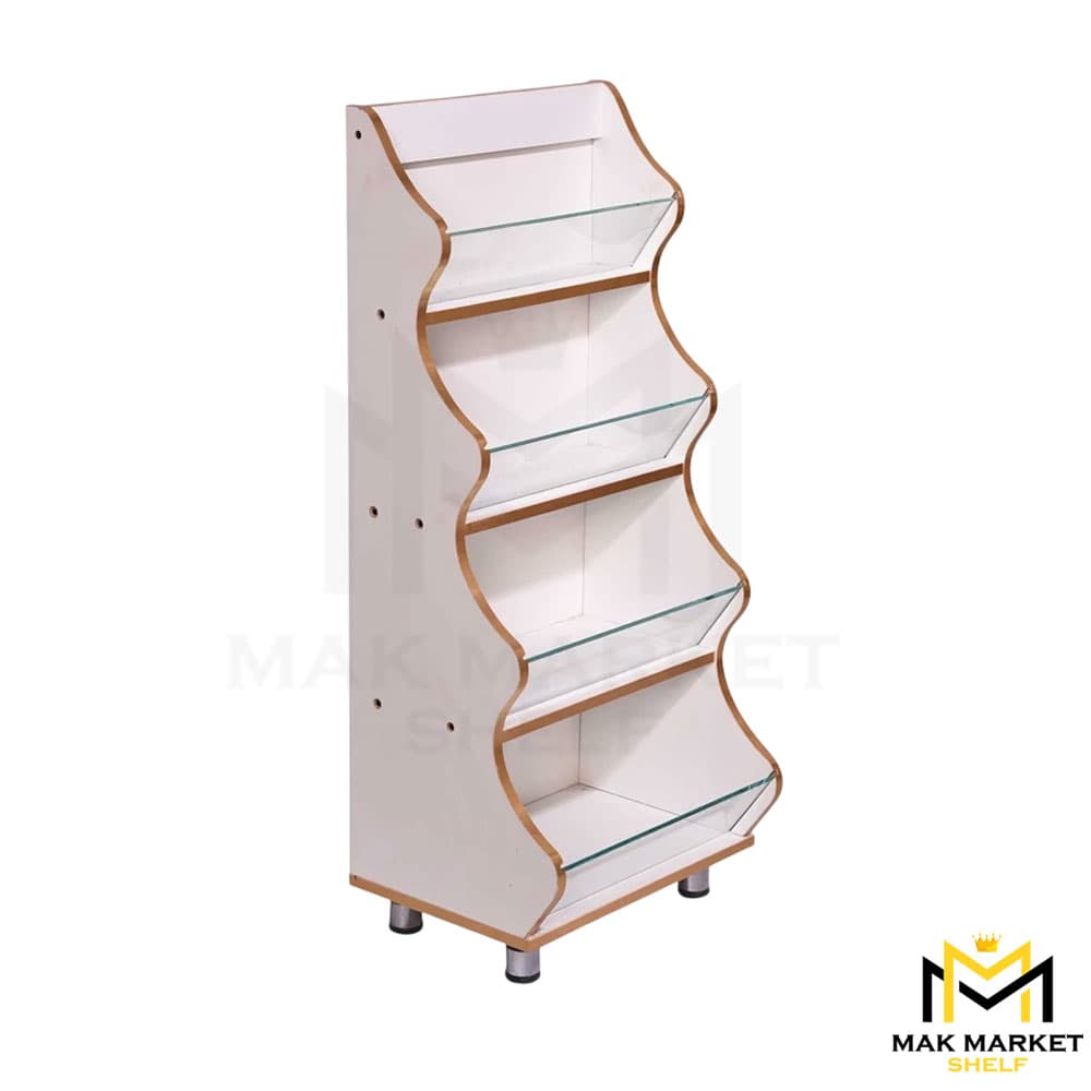 استند طبقاتی آجیل حبوباتی و خشکبار آبشاری 4 طبقه (MDF)
