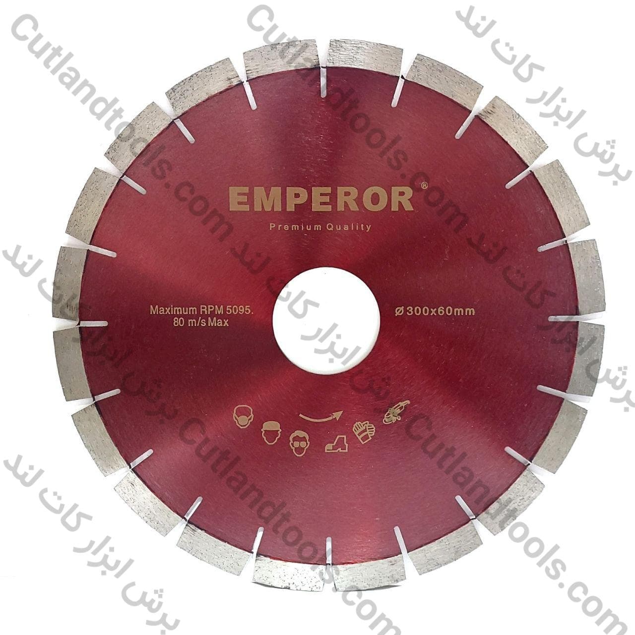 صفحه برش مخصوص گرانیت، آجر و شیار انواع سنگ امپرور 300 EMPEROR شفت 60
