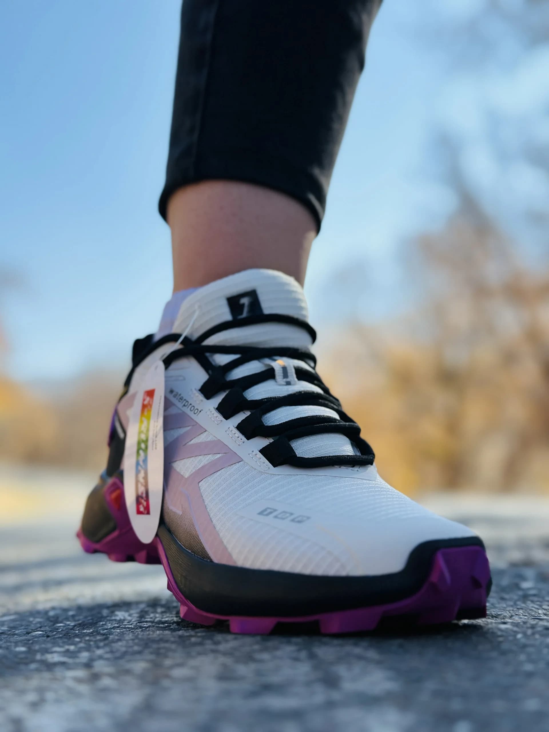 کفش ایرانر مدل S2107 سفید بنفش ضدآب — تصویر ۶