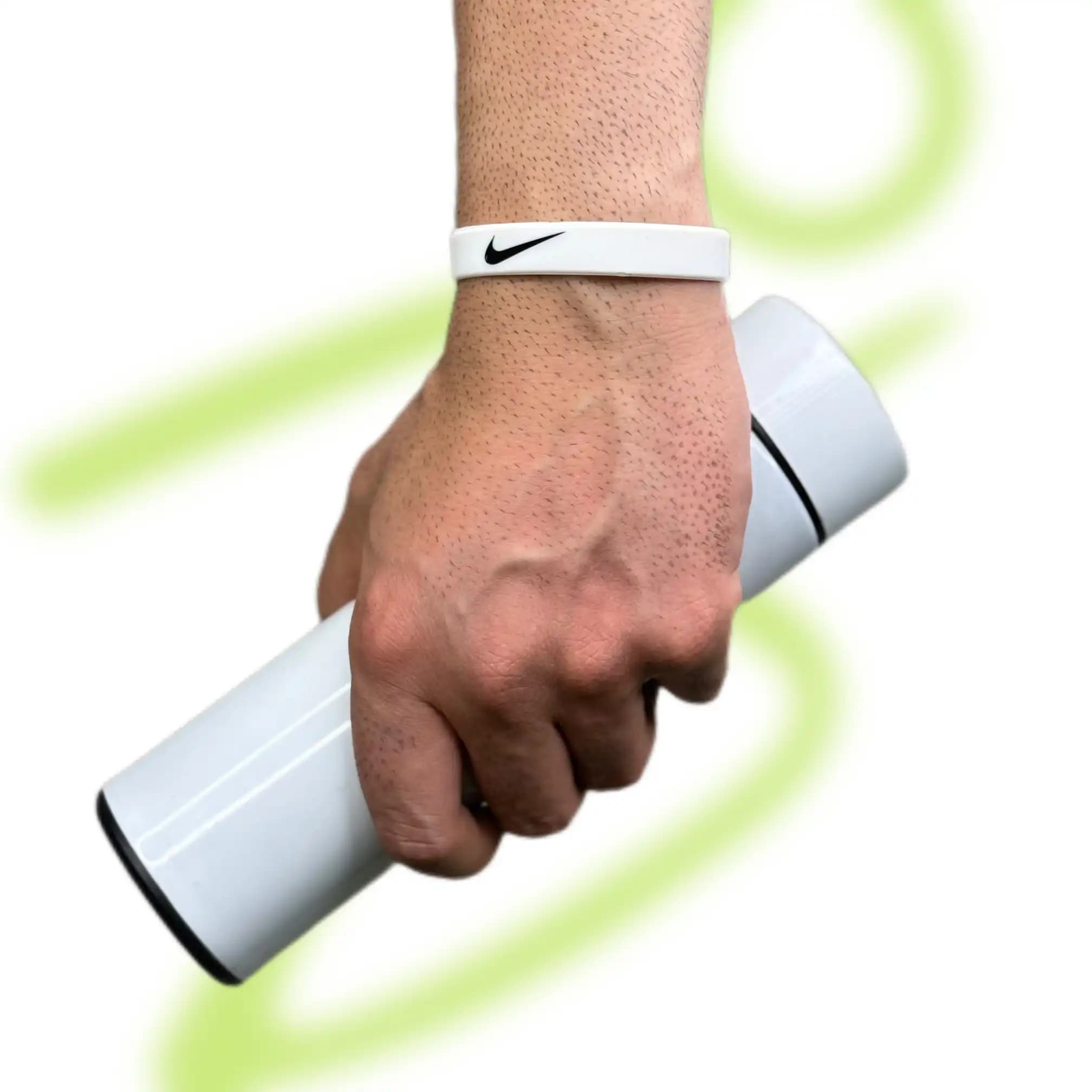 دستبند نایک just do it سفید سیلیکونی — تصویر ۵