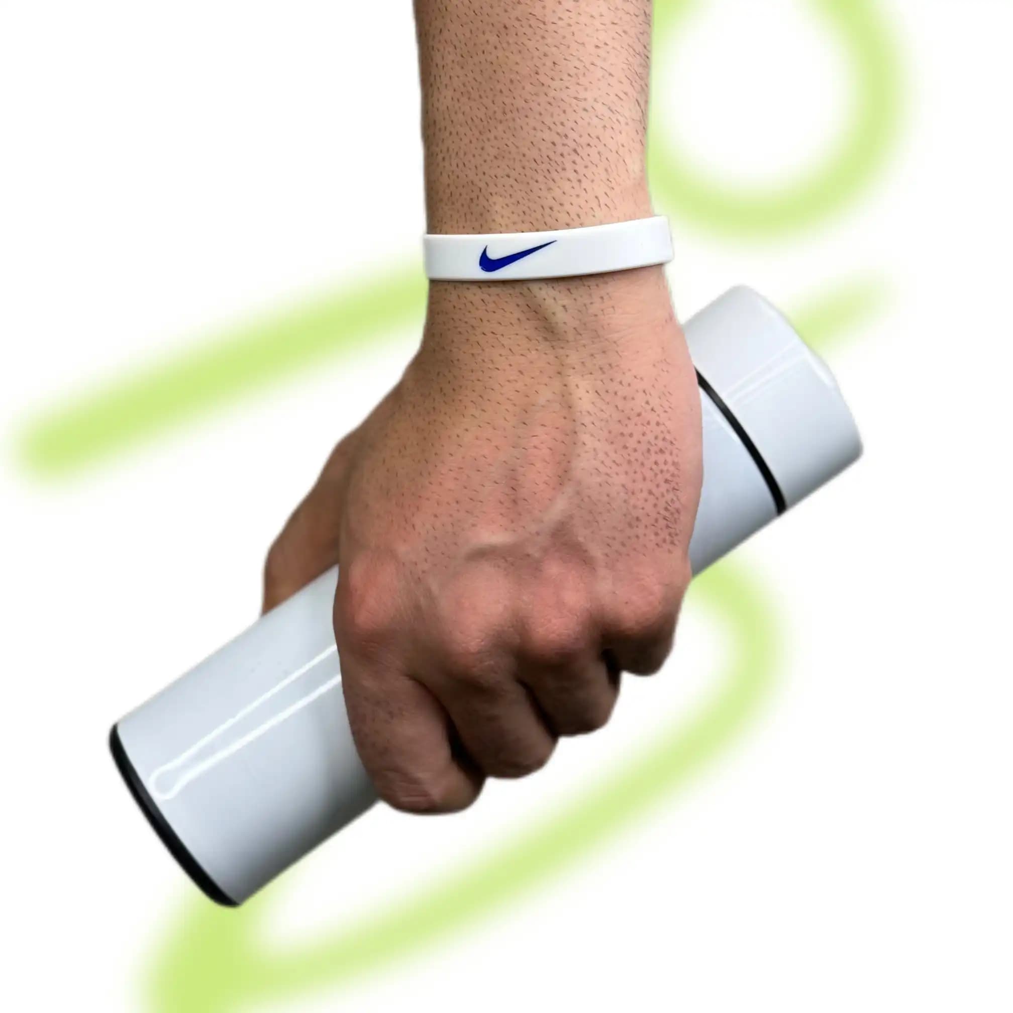 دستبند نایک just do it سفید سیلیکونی — تصویر ۶