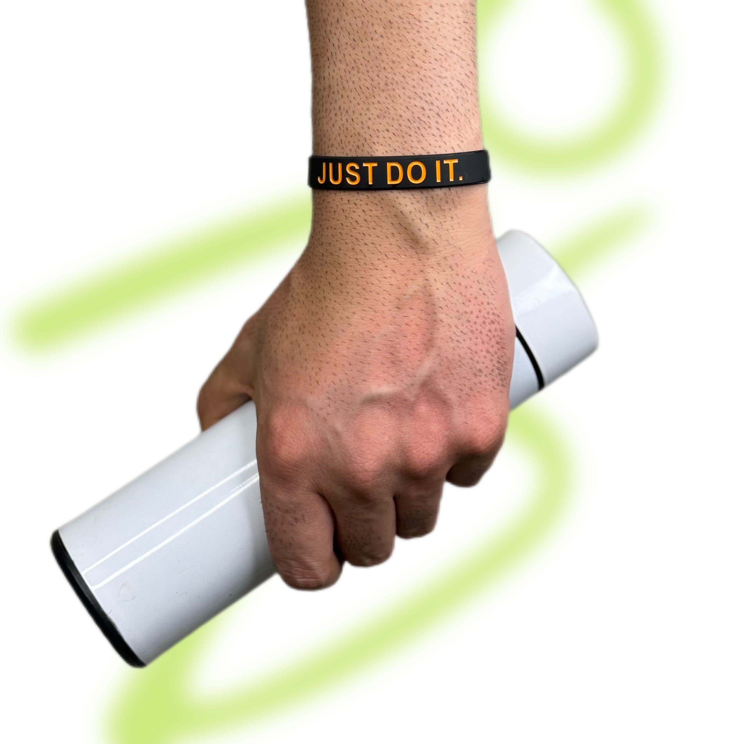 دستبند نایک just do it مشکی سیلیکونی — تصویر ۸