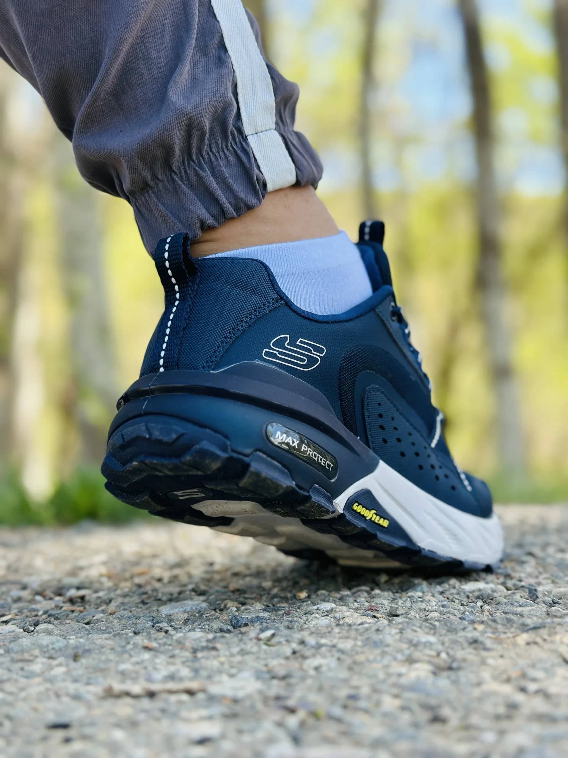 کتونی اسکیچرز max protect goodyear – مکس پروتکت سرمه ای — تصویر ۵