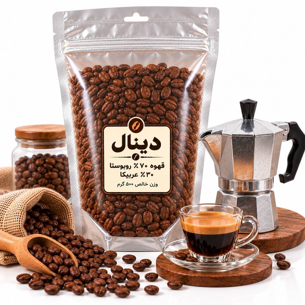 دان قهوه دینال، ترکیب ۷۰٪ روبوستا و ۳۰٪ عربیکا — تصویر ۹