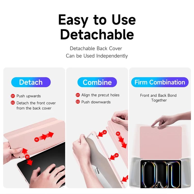 کیف Magi iPad 11 2024 با جای قلم و استند دوحالته — تصویر ۴