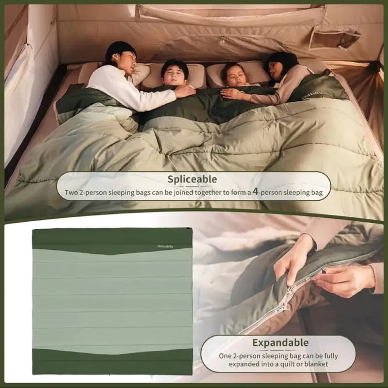 کیسه خواب دو نفره YC300 نیچرهایک مدل Naturehike CNK2300019 — تصویر ۱۲