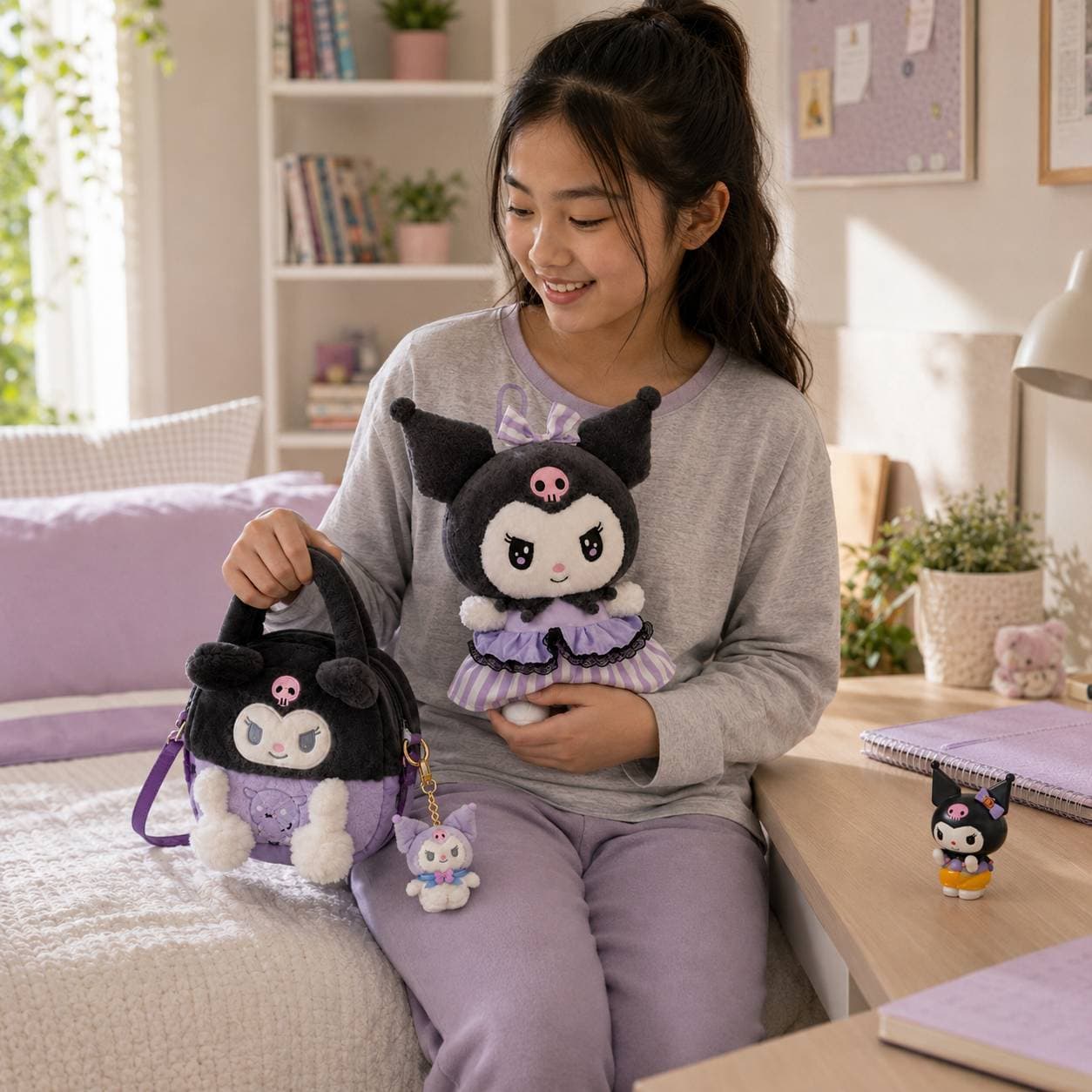ست دنیای کوچک کرومی 🖤💜 Kuromi Mini World Set — تصویر ۲