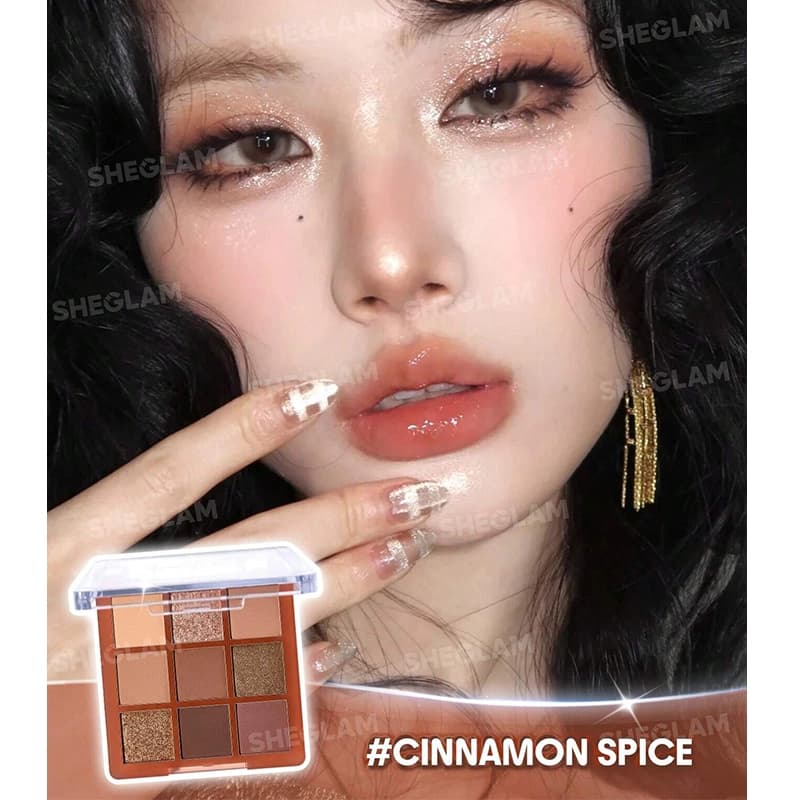 پالت سایه 9 رنگ شیگلم مدل Cinnamon Spice — تصویر ۲