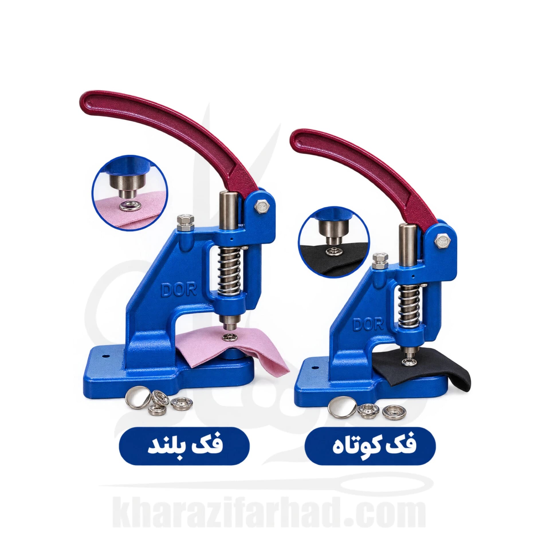 دستگاه دکمه زن فک بلند و فک کوتاه — تصویر ۲