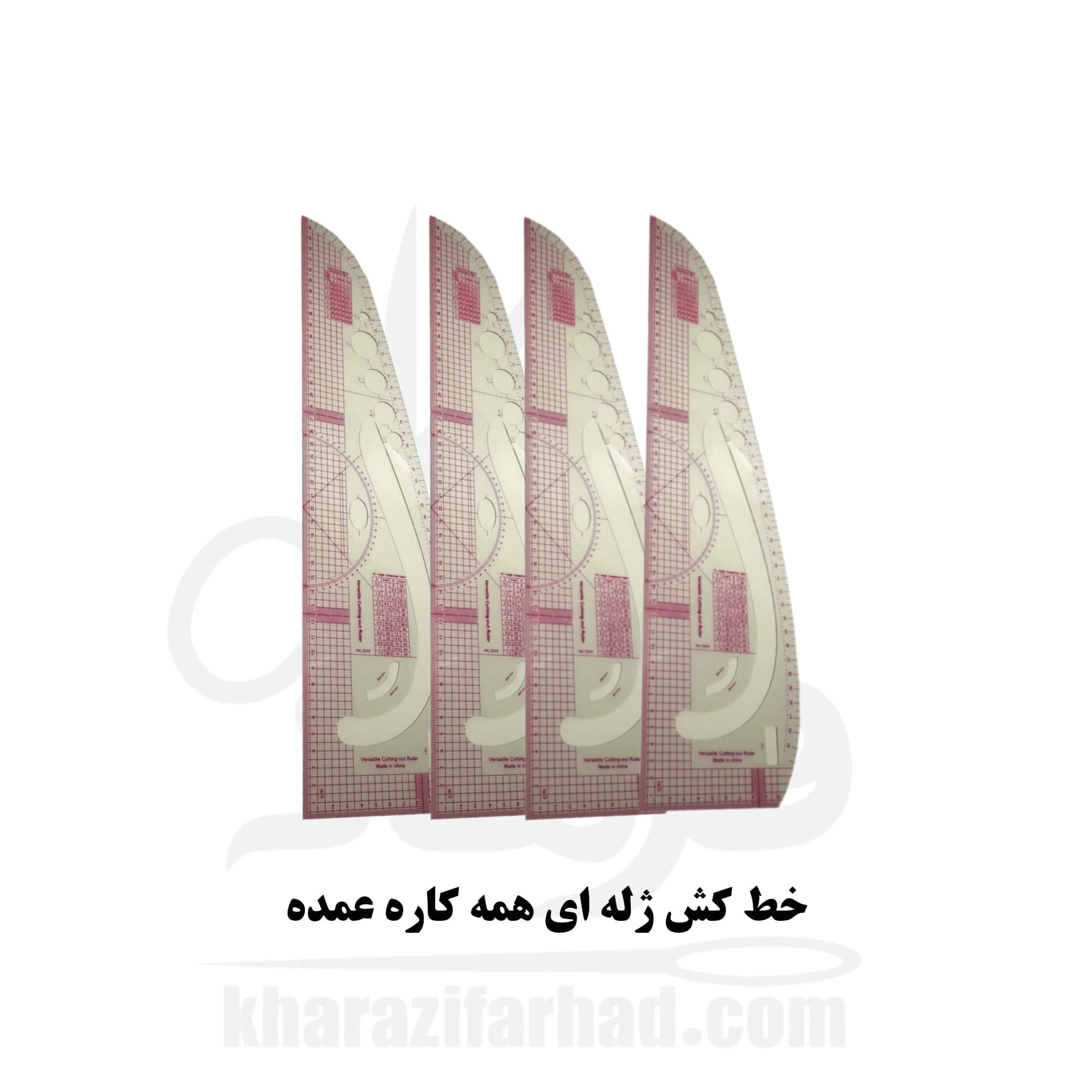 خط کش خیاطی همه کاره ژله ای بسته 100 عددی عمده — تصویر ۵