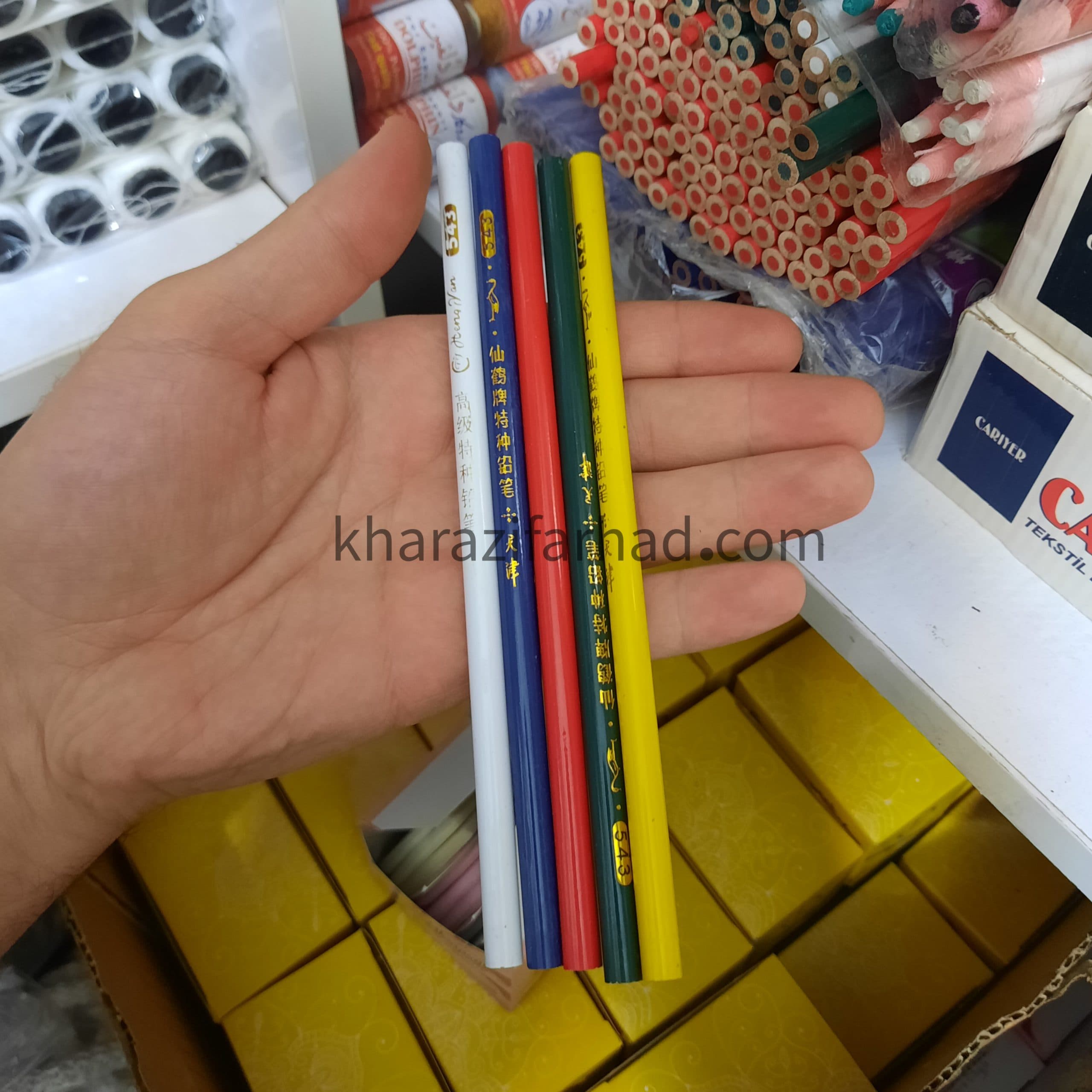 مداد خیاطی ساده بسته 10 عددی رنگبندی عمده — تصویر ۴