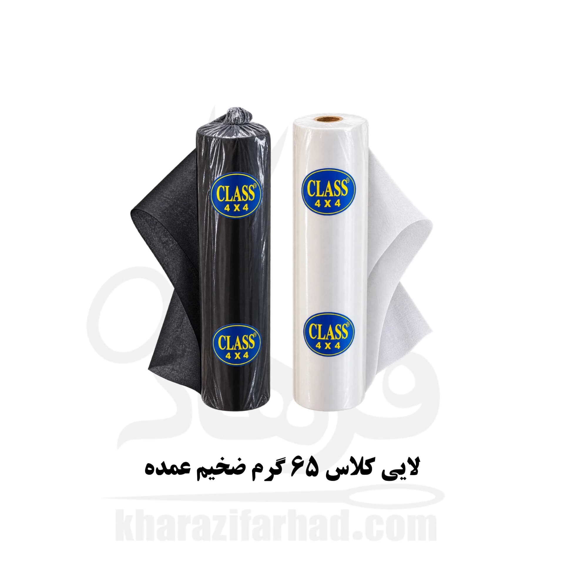 لایی چسب کلاس 65 گرم ضخیم 50 یاردی سفید و مشکی عمده — تصویر ۴