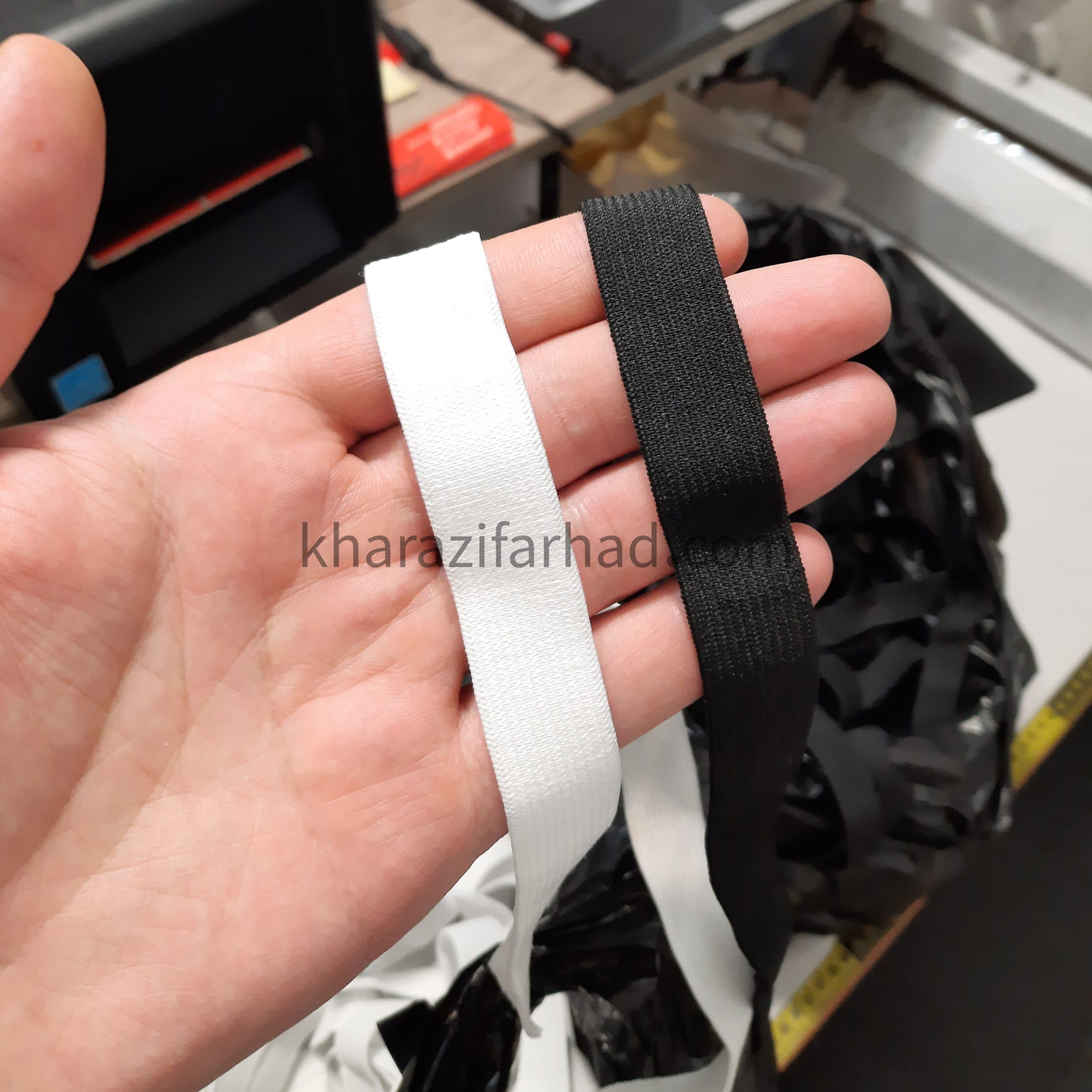 کش 2 سانت تبریز کیلویی سفید و مشکی عمده — تصویر ۲