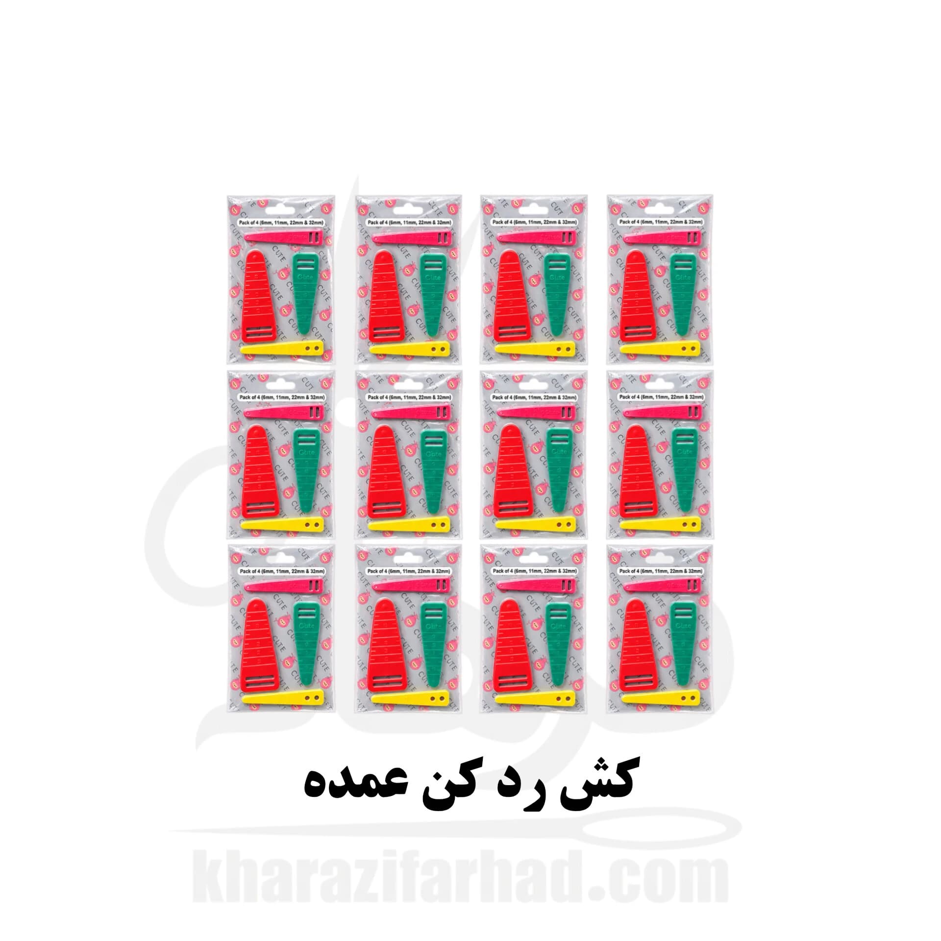 کش رد کن 4 سایزی بسته 12 ورقی عمده — تصویر ۳