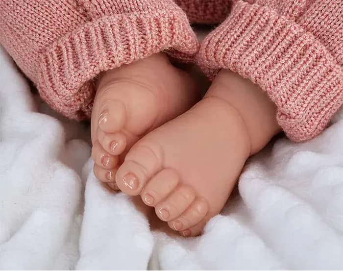 QIAOYIQIAO نوزاد دوباره متولد شده سیلیکون تمام بدن واقعی، عروسک های غیر وینیل — تصویر ۱۲